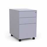 3-Drawer Steel Pedestal Cabinet — Central Lock | Mobile | Under-Desk