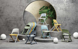 Nova Fold folding chair shown across the available colours