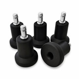Locking Fixed Casters — Office Chair Feet | Set of 5