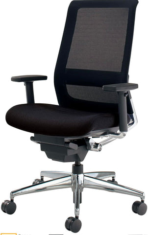 KOKUYO AIRFORT Air Lumbar Ergonomic Office Chair (Black) - For Home and Office