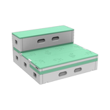 Nova Riser choral riser set up as a two-tier unit