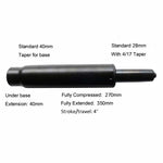 SHS Gas Lift Heavy Duty Cylinder Replacement Universal Size 350 lbs 4" Black Colour, Optional installation tools - Newstar Furniture