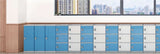 Modular ABS student lockers installed along a school corridor in Singapore