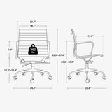 Herman Miller Eames Executive Leather Chair Low Back — Premium Office Seating | Singapore