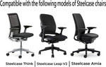 Arm Pads Caps For Steelcase Leap V2, Think, Amia Chair