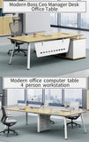 Latest Design Luxury Wooden Executive Manager Work Office Desk Frame SOPHIE Series