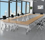 Modern Wood Office Desk Movable Conference Table Folding Table BA-86 Series