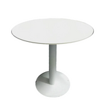 Office White Round Tea Pantry Table