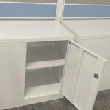 White Color Metal Key-Lock Office Cabinet