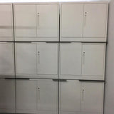 White Color Metal Key-Lock Office Cabinet