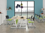 Modern Office Furniture Folding Desk Frame Wheel Training Table Legs FS Series
